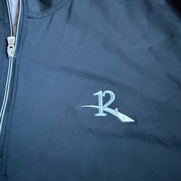 Johnnie-O Q-Zip Pullover Golf Shirt Sweatshirt Xl Black Quarter Zip - Picture 2 of 6